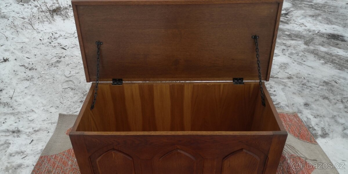 Rustikální masivní truhla - 3