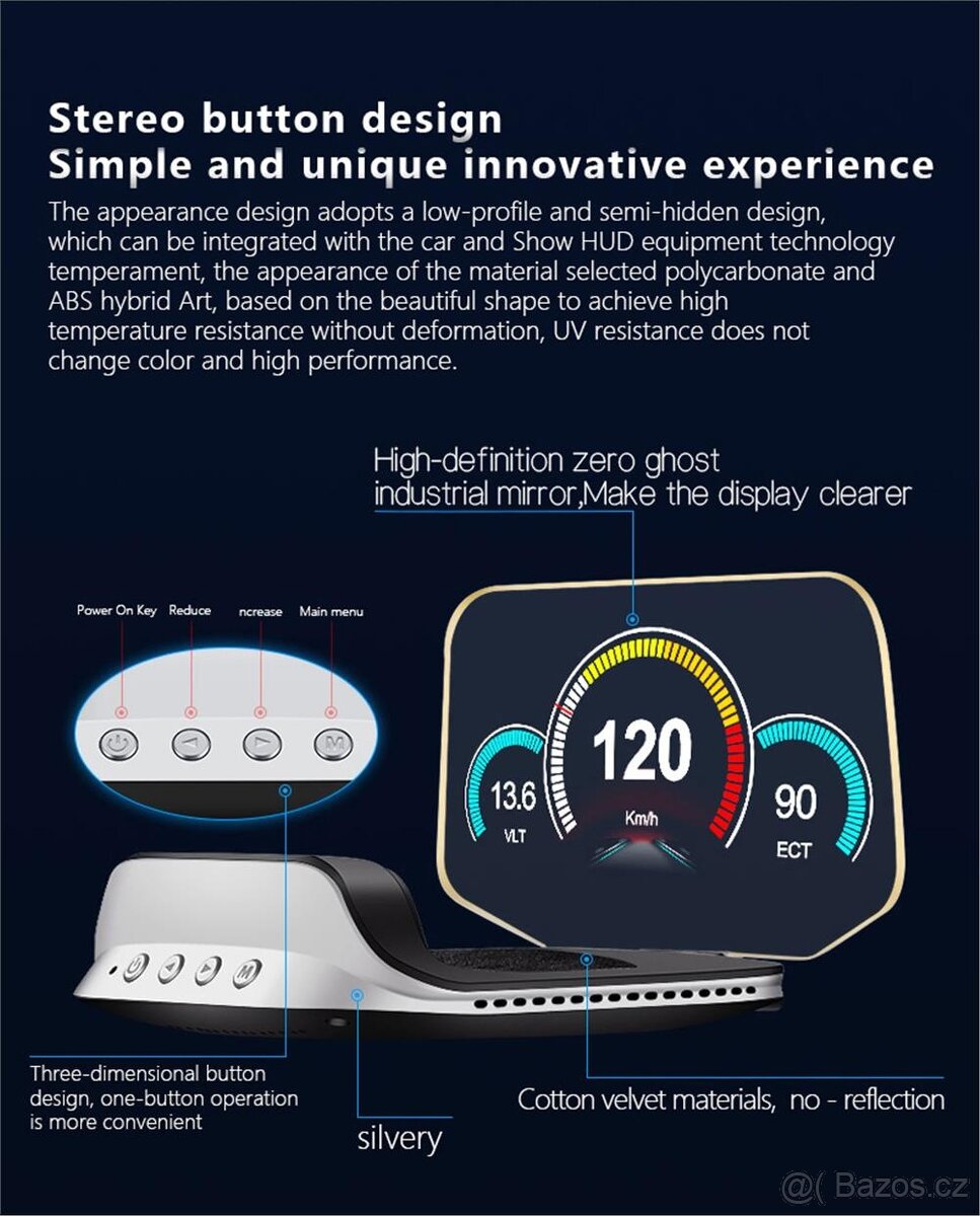 Head up Display OBD 2 + GPS - 3