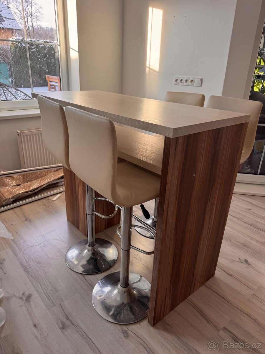 Barový stůl a zidlle - 3
