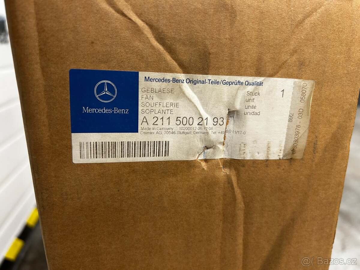 Ventilátor Mercedes Benz E class /CLS - 3