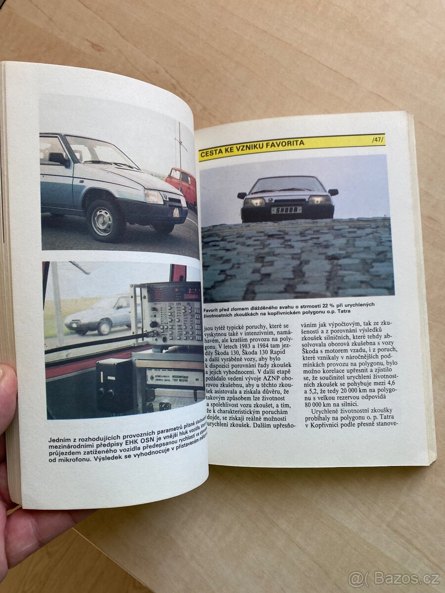 Kniha ČSSR ŠKODA FAVORIT VYJIZDI - - 3