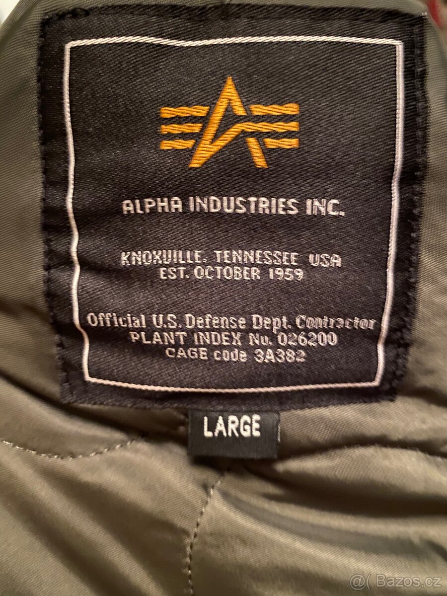 Panska zimní bunda alpha industries nová L - 3