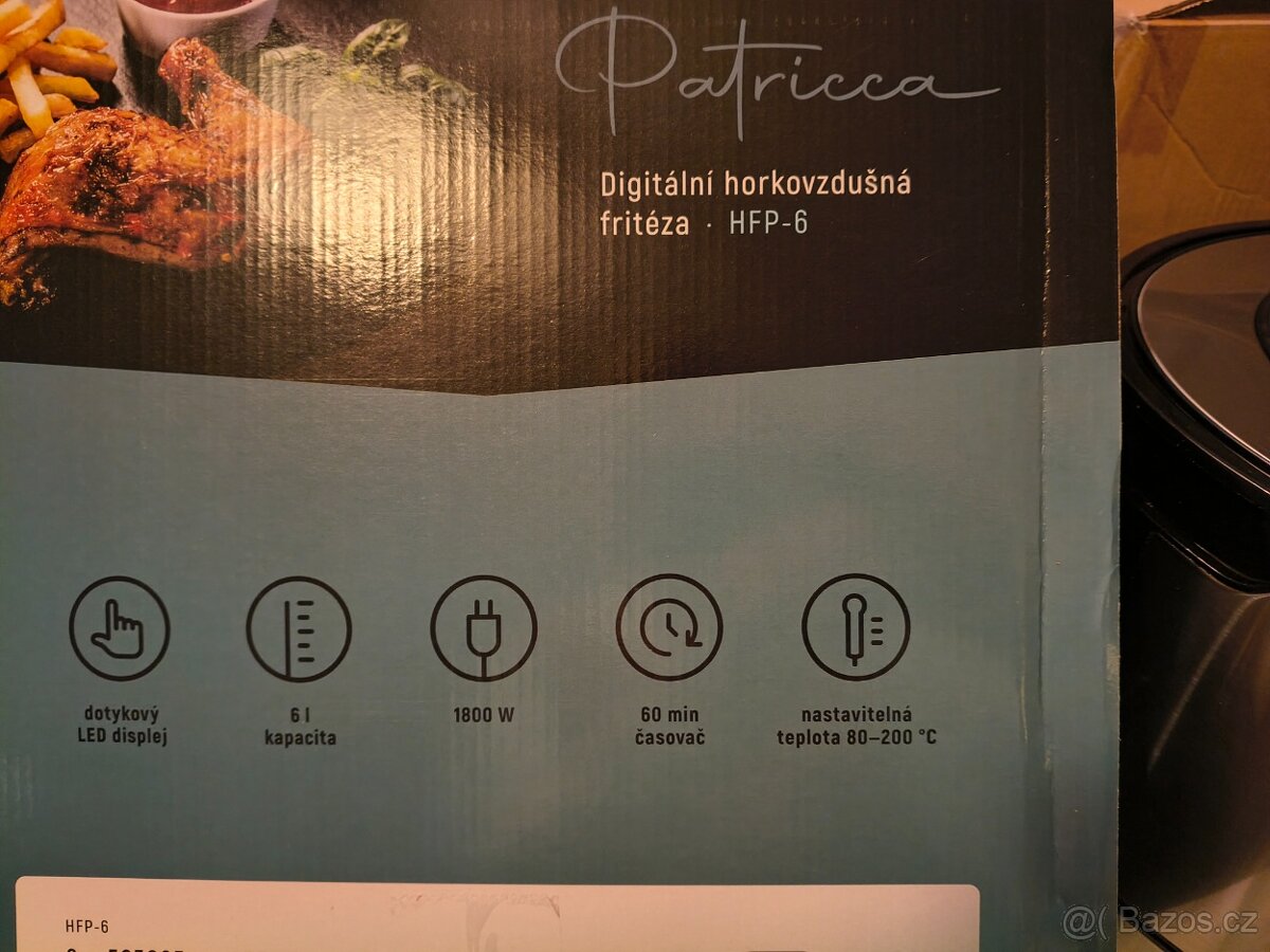 Nová horkovzdušná fritéza Patricca - 3