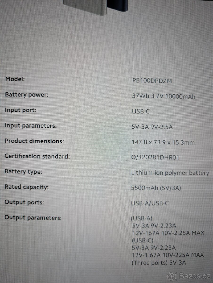 Xiaomi powerbank 10000 - 3