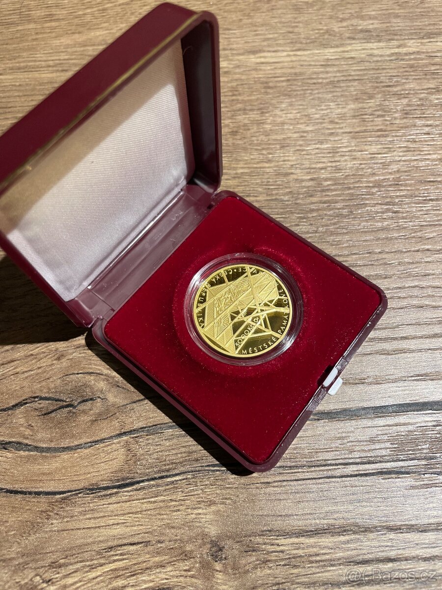 Zlatá mince ČNB 5000 Kč Město Cheb 2021 PROOF - 3