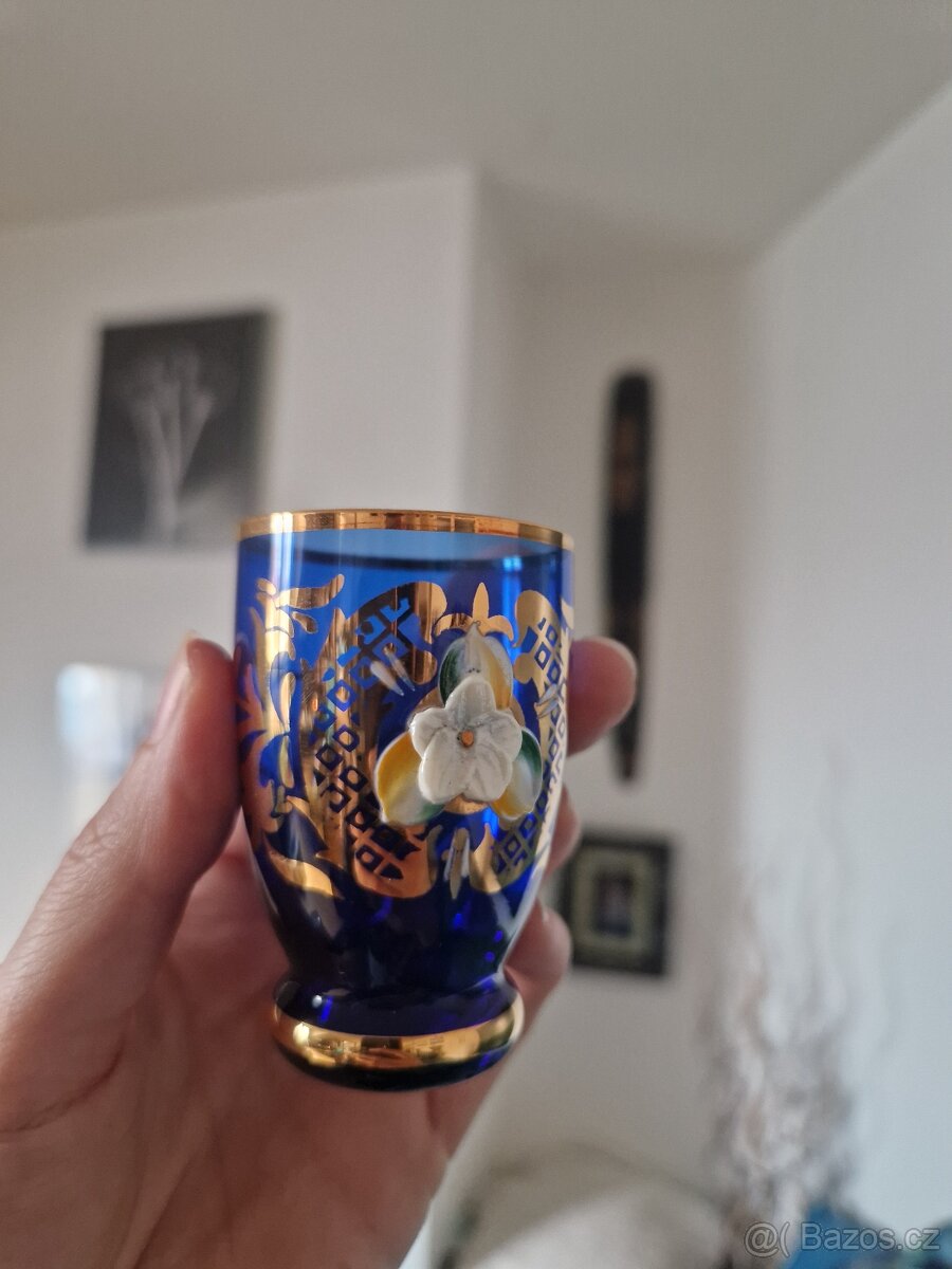 Set modrého skla - 3