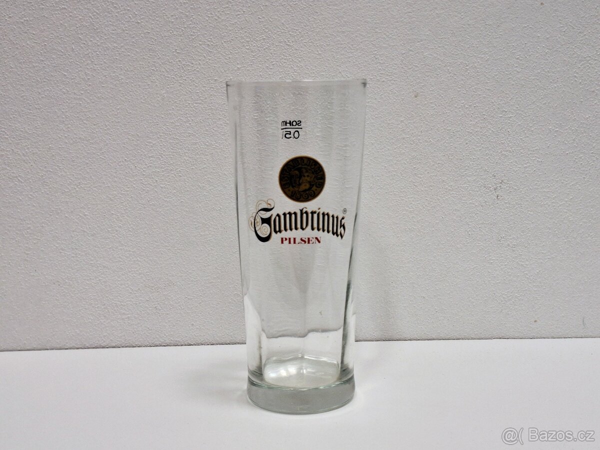 pivní sklenice Gambrinus 0,5l starší - 3
