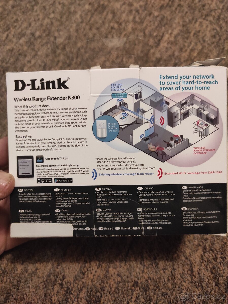 Prodám WiFi extender D link nepoužívaný. - 3