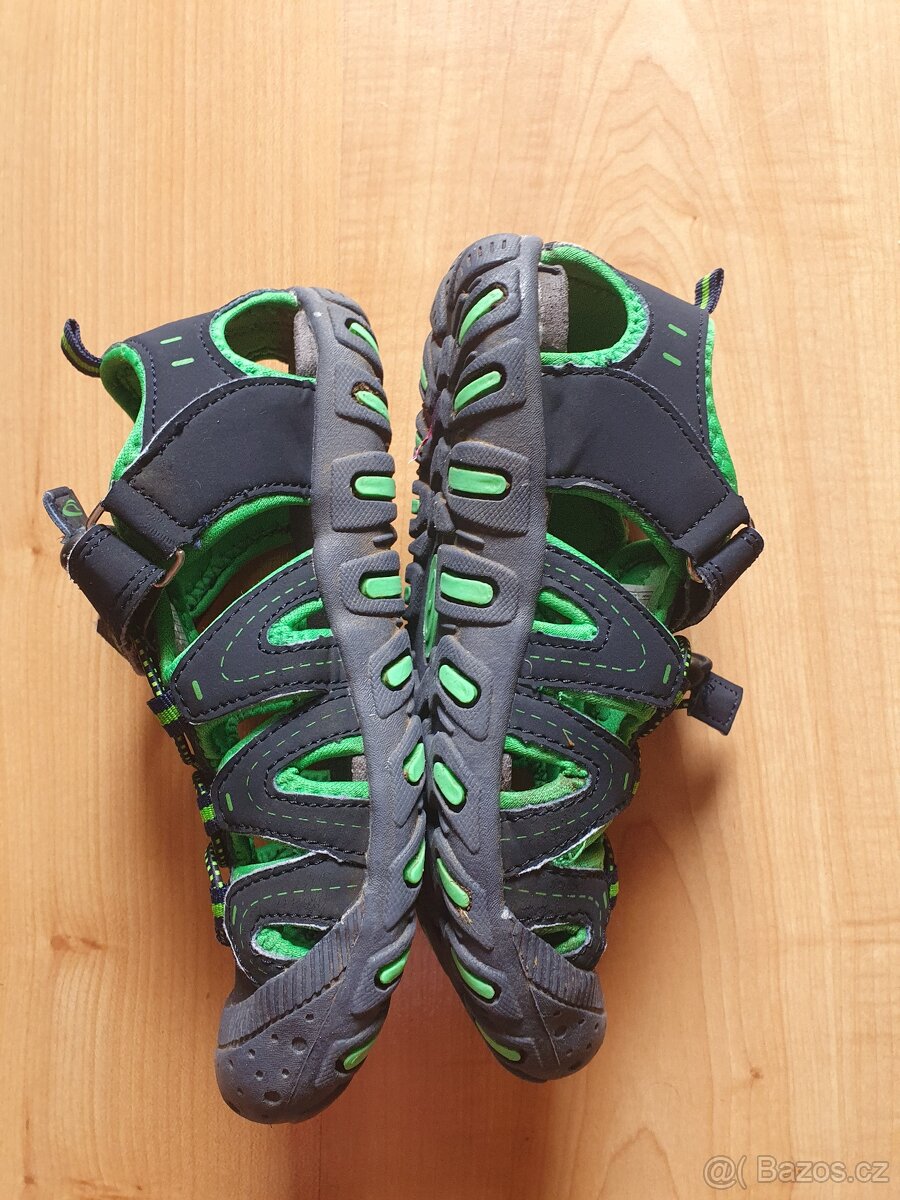 šedo-zelené sandály boty loap 33 - 3
