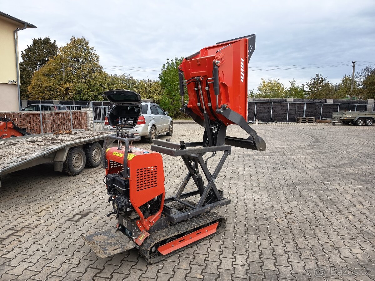 Pásový minidumper nůžkové zvedání korby - 3