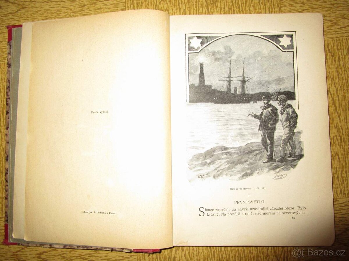 Kniha Maják na konci světa, rok 1926 Julius Verne - 3