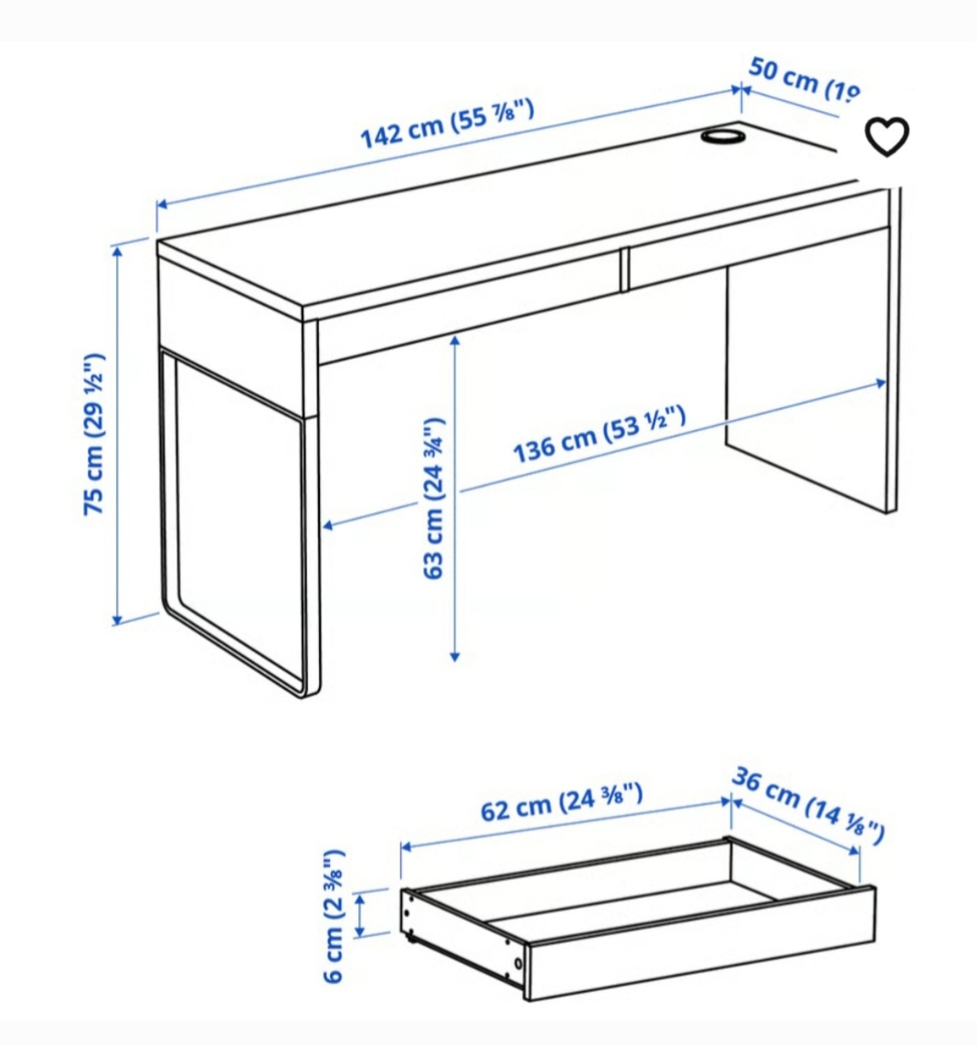 Prodám psací stůl MICKE /IKEA/ - 3