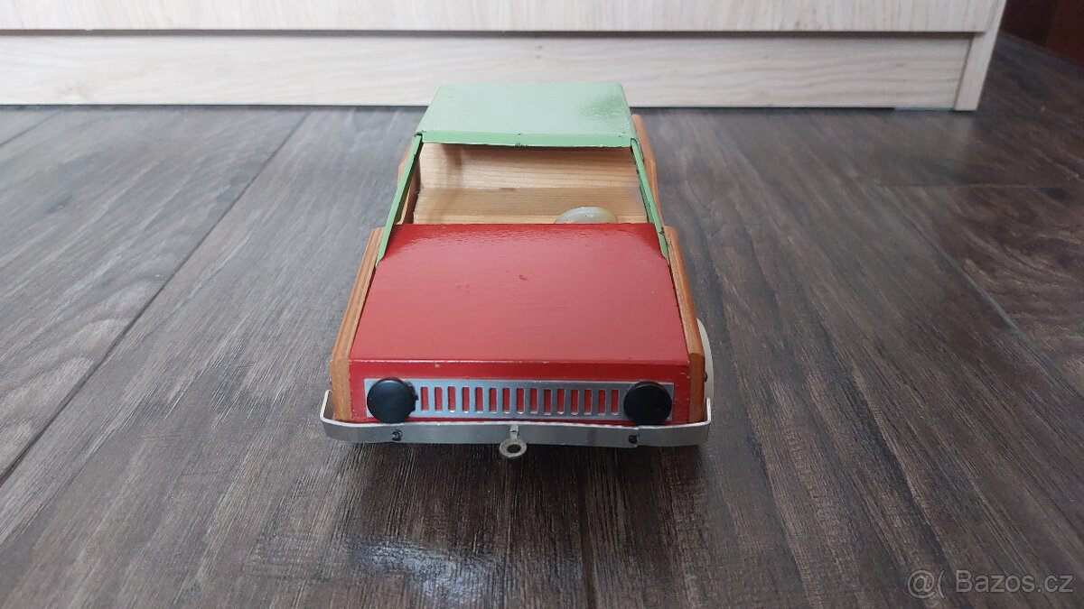 Retro drevené autíčko - 3
