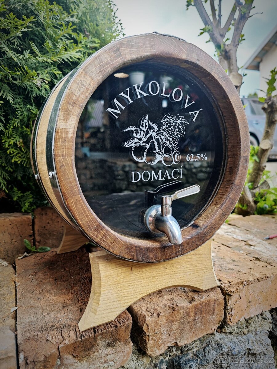 Dubový sud so skleneným čelom - 3