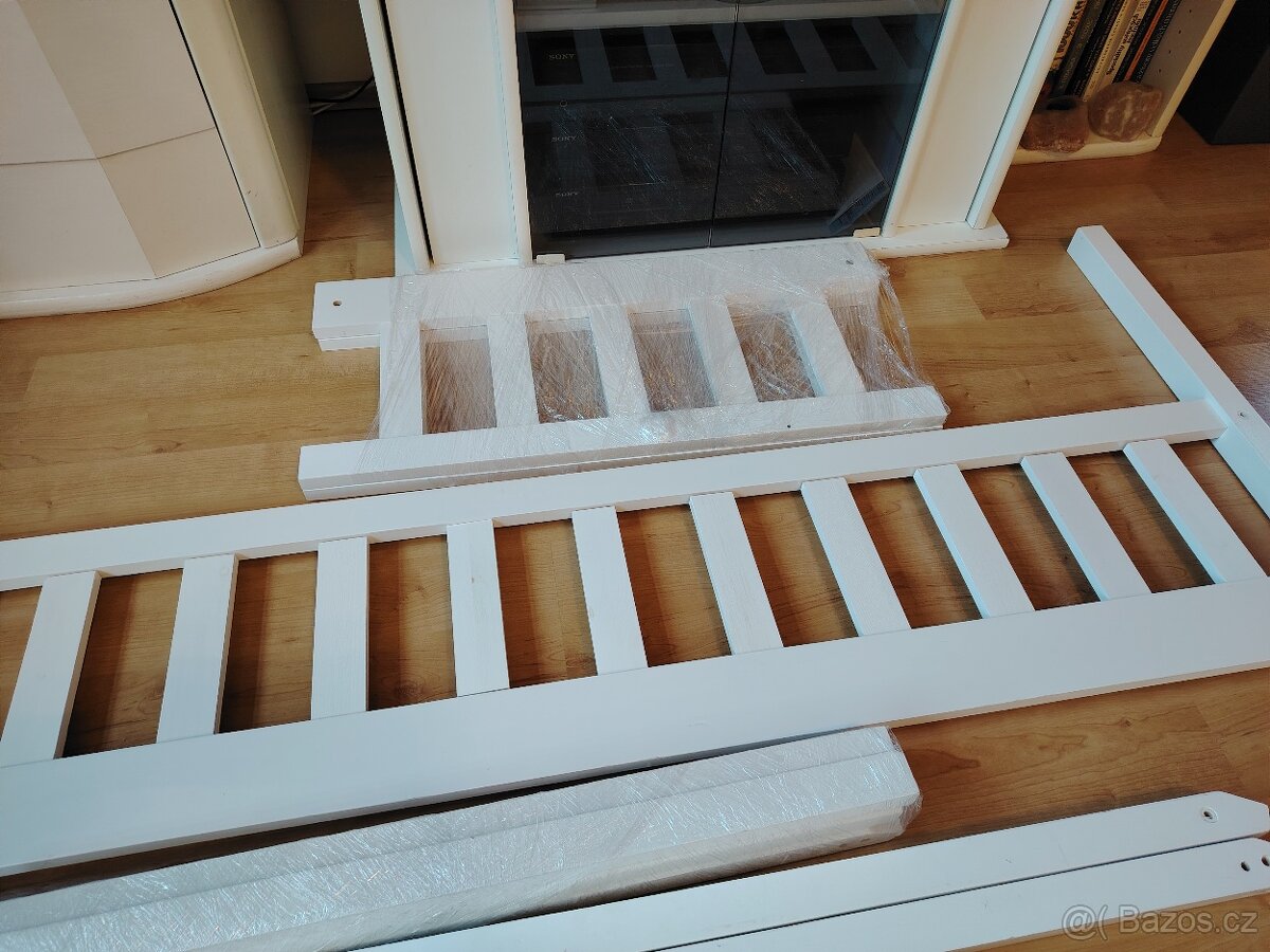 DĚTSKÁ DOMEČKOVÁ POSTEL 160X80 cm, bílý lak - 3