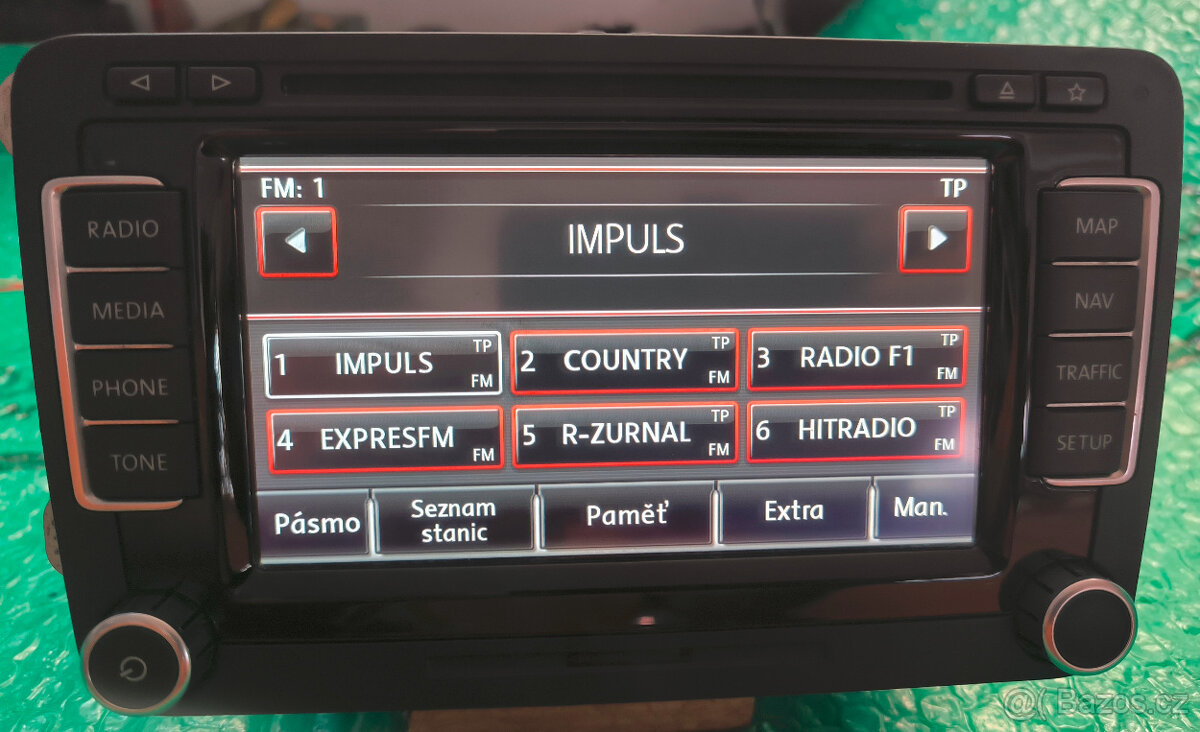 VW Originál RNS 510 led,SD,DVD,Navi,Rádio,Telefon-TOP - 3