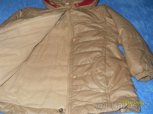 Dětská zimní bunda pro holčičku Vel.122 - 3