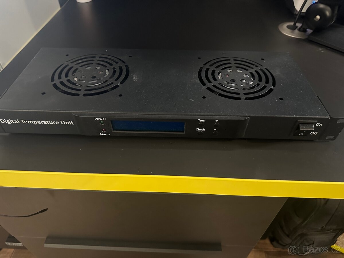 CTnet 19" ventilační jednotka 1U, 2 ventilátory - 3