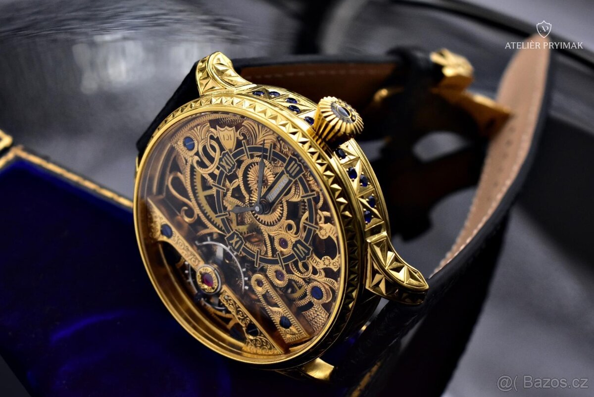 Jedinečné starožítné 8-denní hodinky HEBDOMAS 1900 - 3