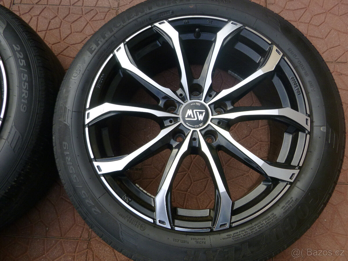 Letní alu sada disky originál MSW OZ 5x127 8Jx19 ET35 - 3