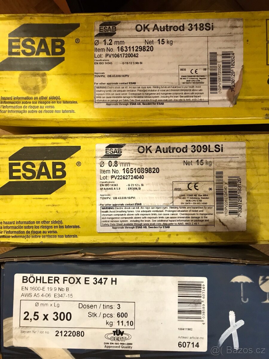 Svářecí elektrody ,dráty - 3