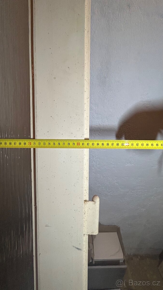 Prodám prosklené interiérové dveře s kováním na levé straně - 3