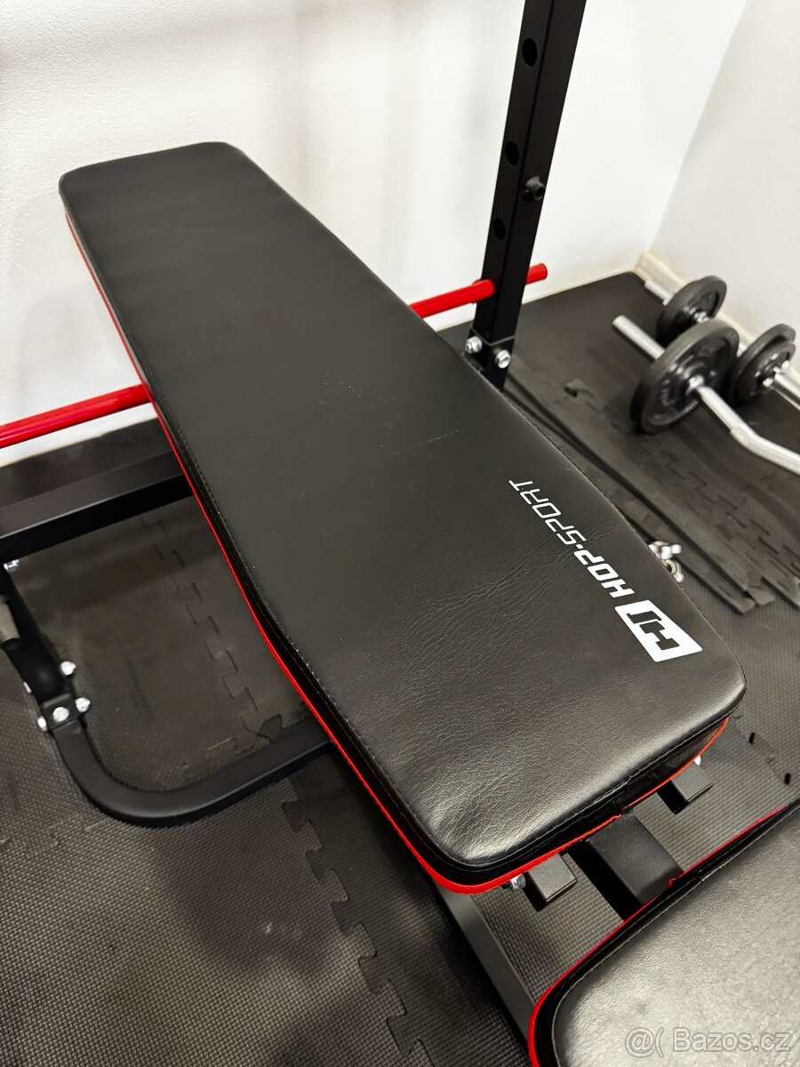 Posilovací lavice HS-1065HB PRO a činky - 3