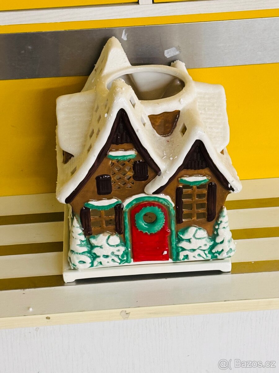 TOP - luxusní keramický "svícen" PartyLite Woodland Cottag - 3