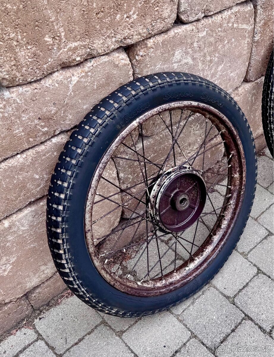 ČZ 175 250 předválečná - přední kolo - 3