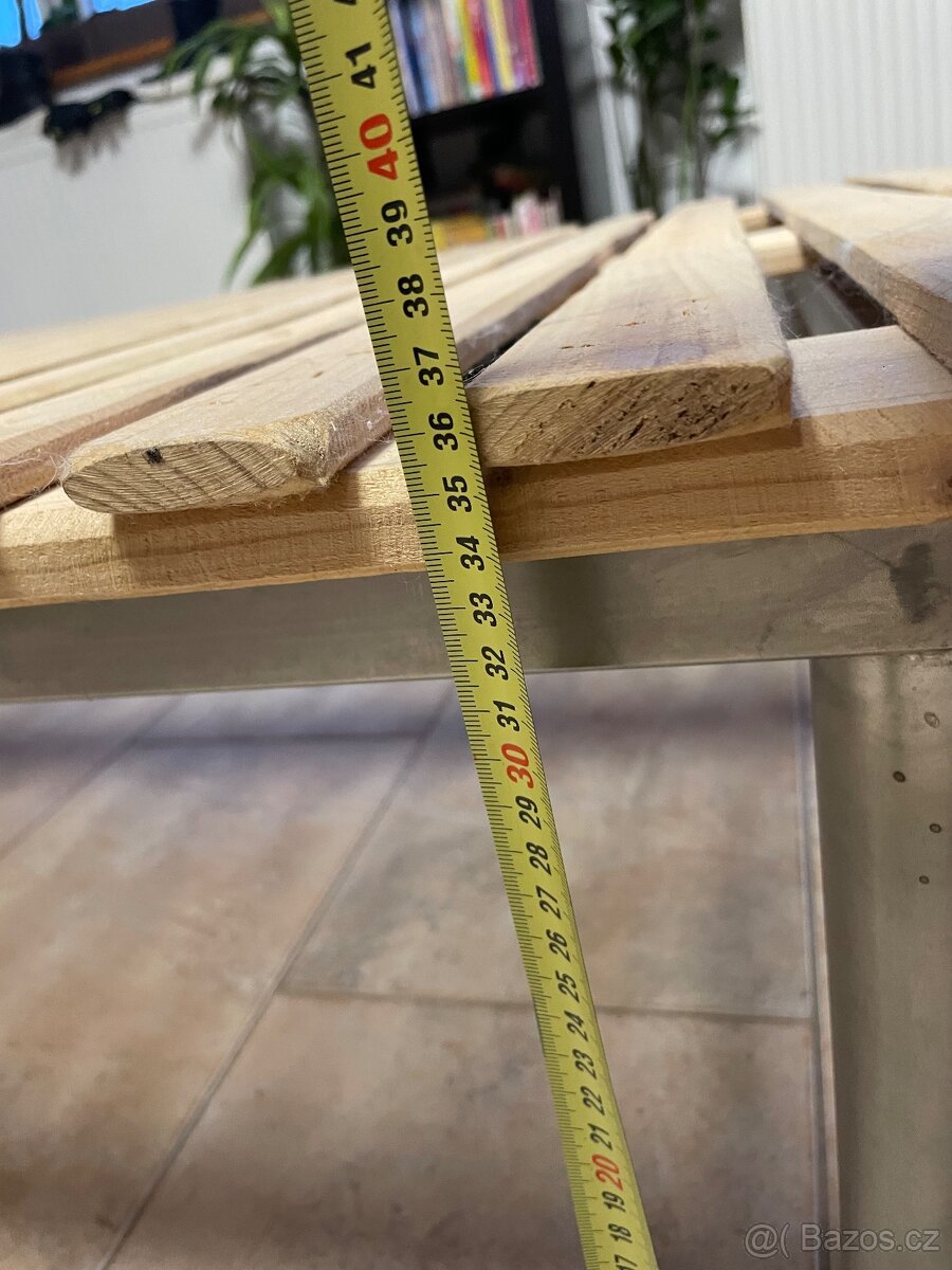 Kovový rám postele včetně roštu - 3