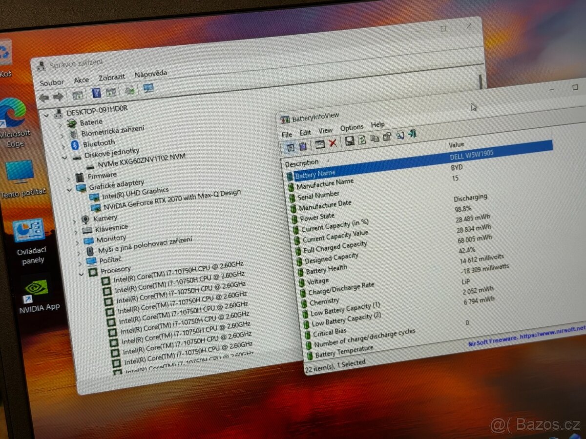 10) DELL G5 15(5500) - i7-10750H, 16GB, 1TB, RTX 2070 8GB - 3