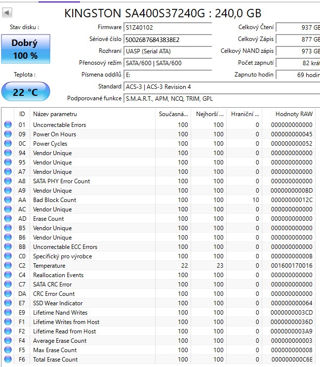 Kingston SSD 240GB A400 SATA3 2.5 - 3