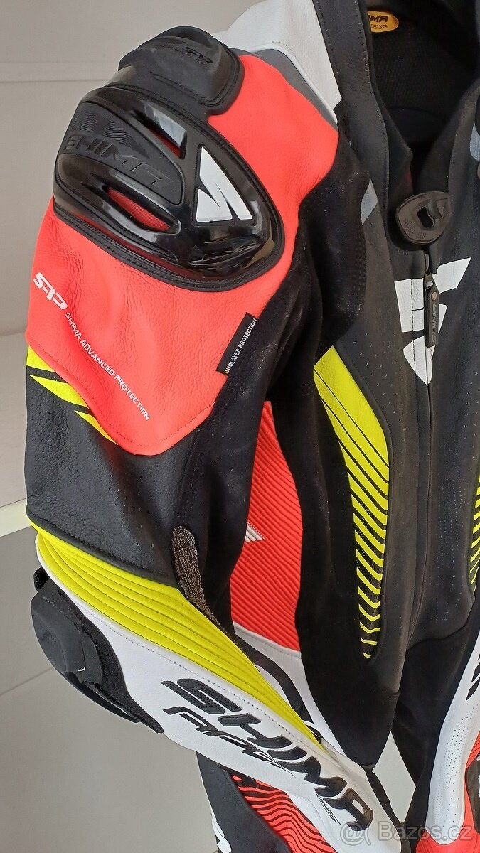 Kožená 1 - dílná kombinéza Shima Apex RS - 3