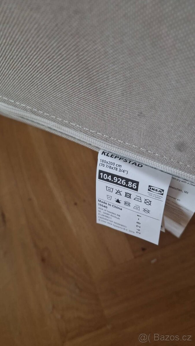 Kovová manželská postel IKEA KLEPPSTAD 180x200 cm - 3