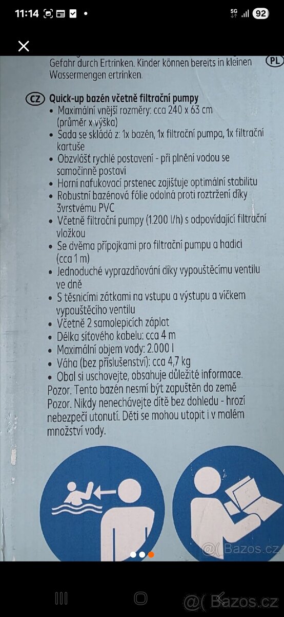 Nový bazén s filtrem - 3