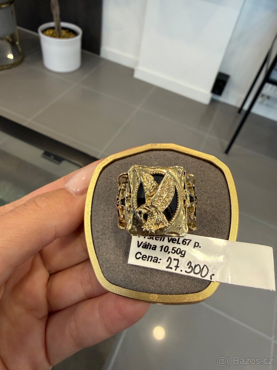 Zlatý prsten (585/1000), 10,50g - 3