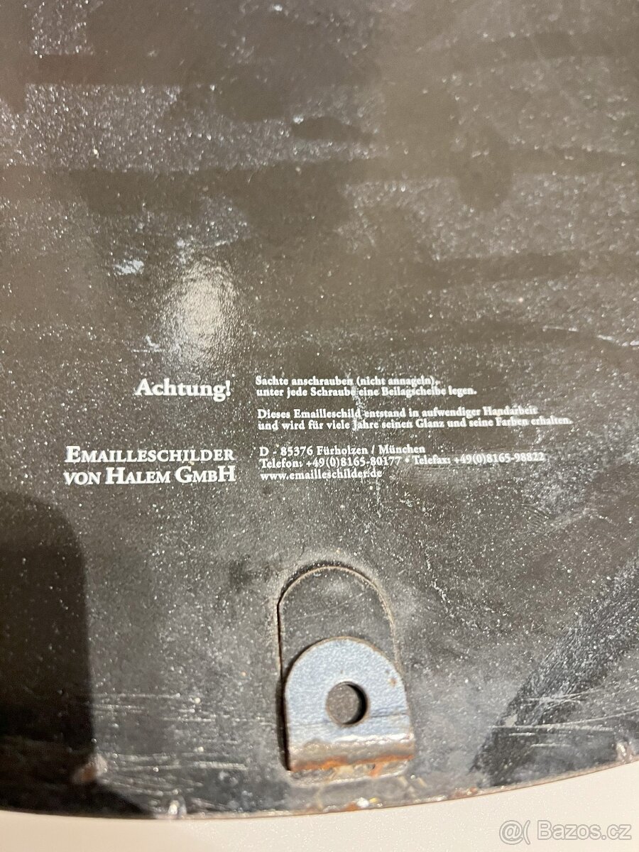 Original smaltovaná cedule "HERRNBRÄU" Halem GmbH - 3