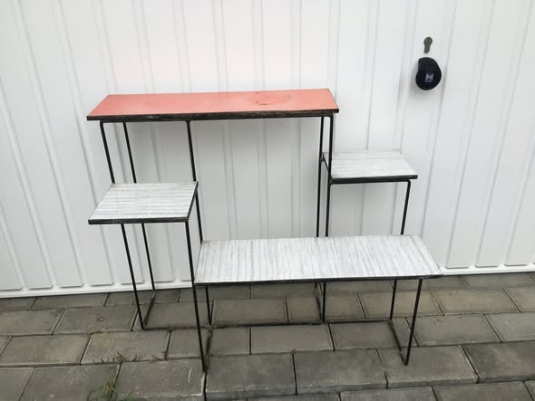 Retro stolek na kvetiny. Brusel - 3