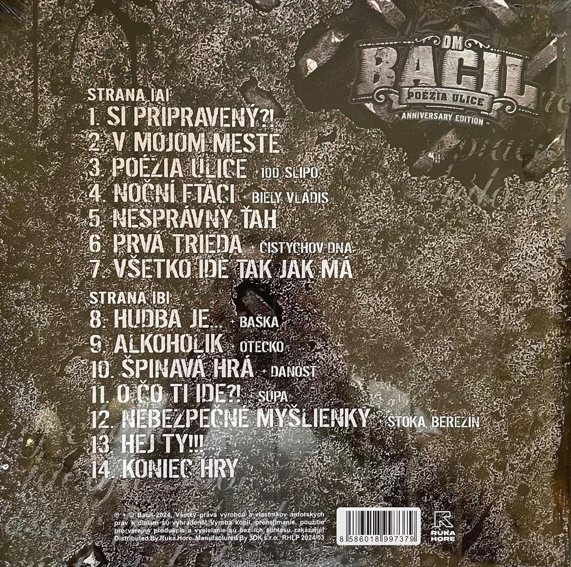 Bacil – Poézia ulice (Blue vinyl) LP - 3