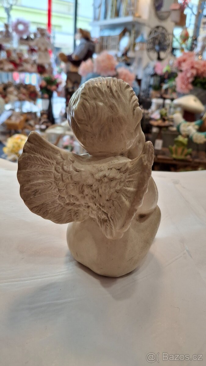 Andělíček - dekorace, výška 16cm - 3
