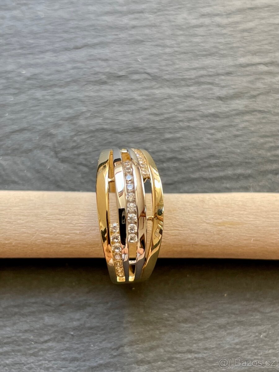 zlatý prsten 14 karátů 585/1000 - nový - 3
