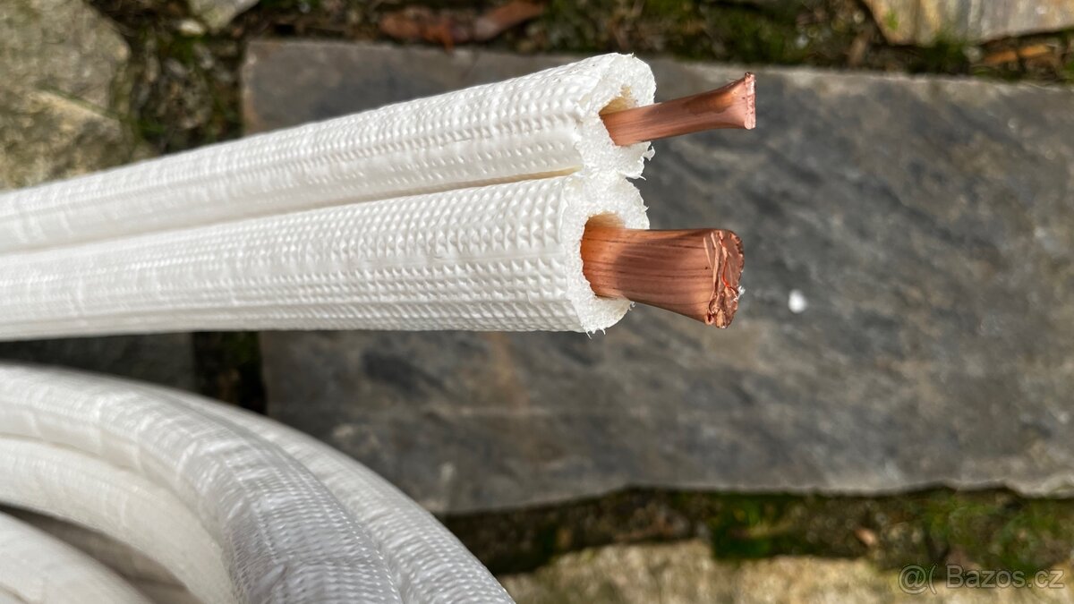 Měděnné trubky pro klimatizaci, set, cca 18m - 3