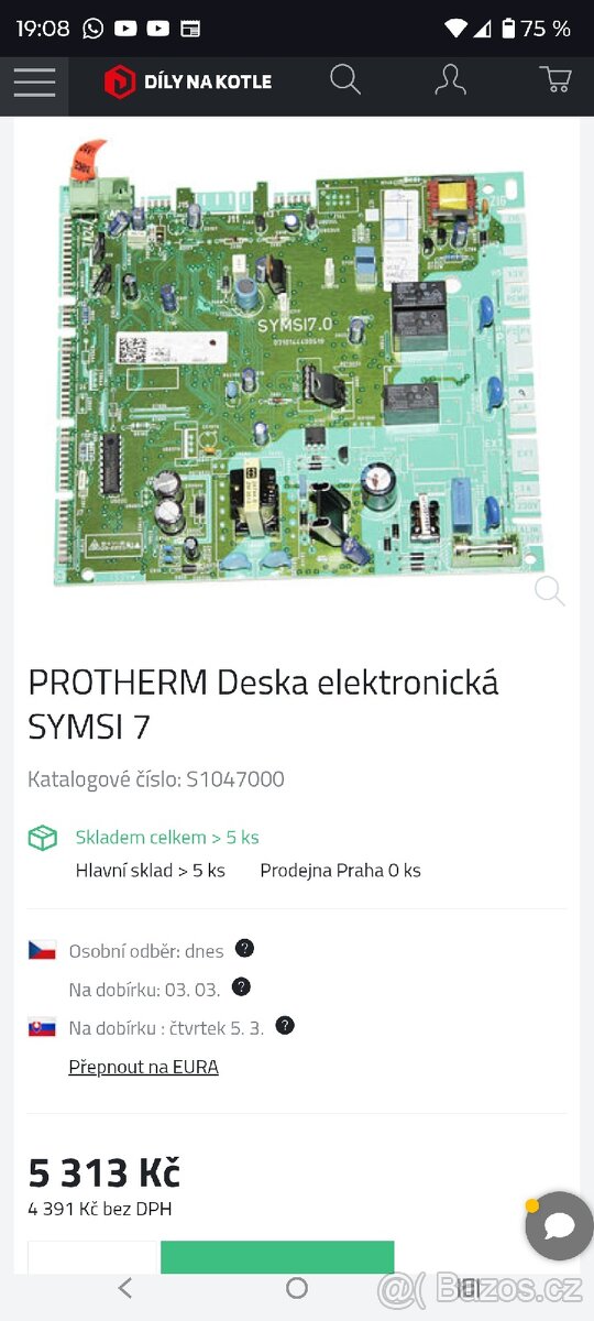 Protherm Řídící deska - 3