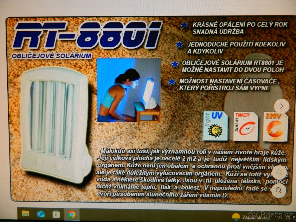 Obličejové solárium - 3