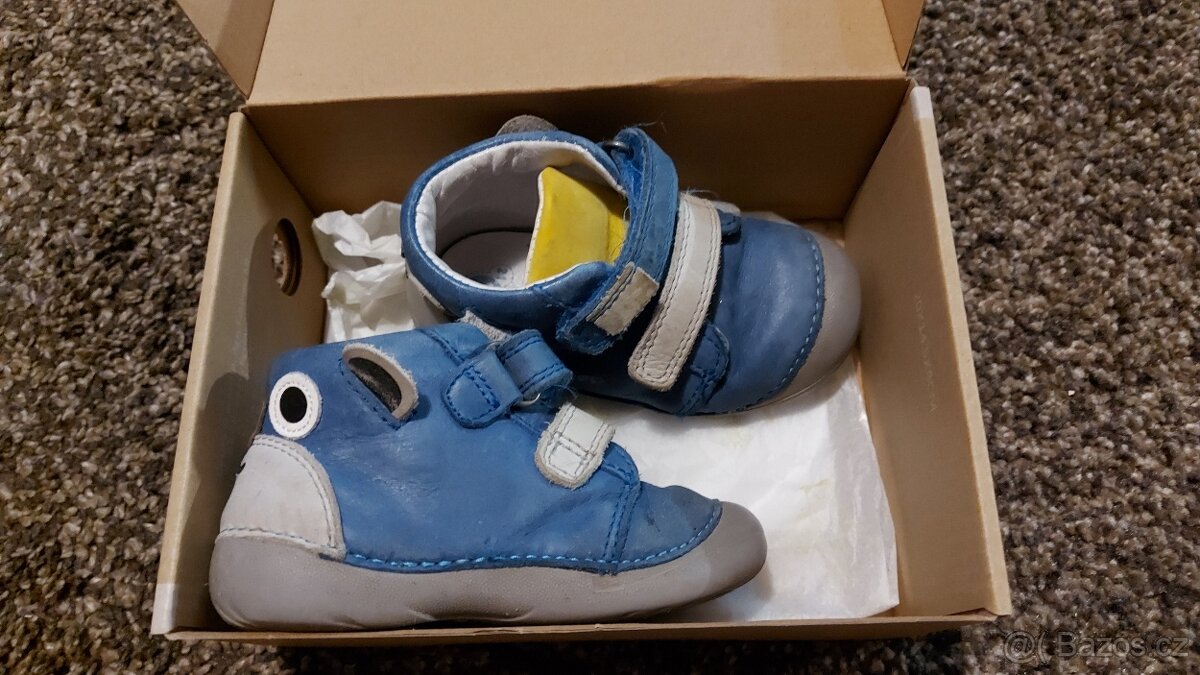 Dětské kožené boty D.D.step vel. 21 - 3