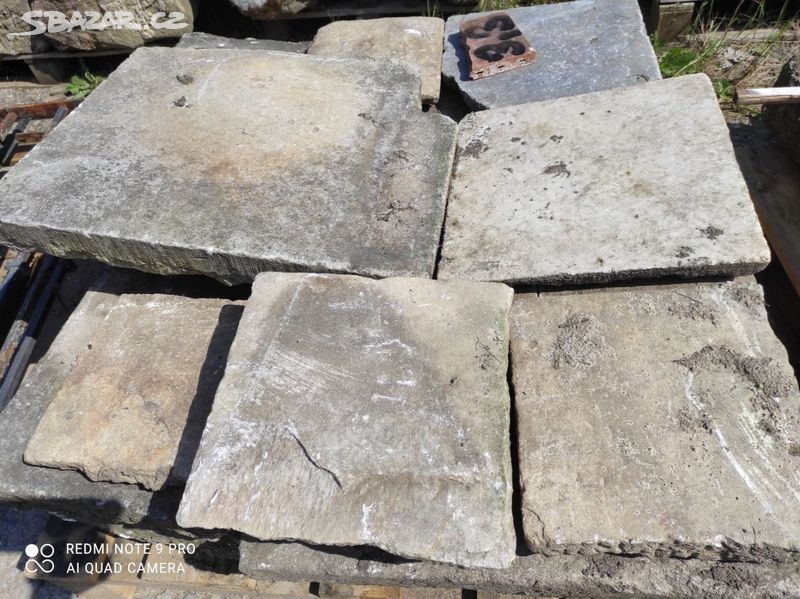 Stará kamenná dlažba, mramorová dlažba, zápražáky - 3
