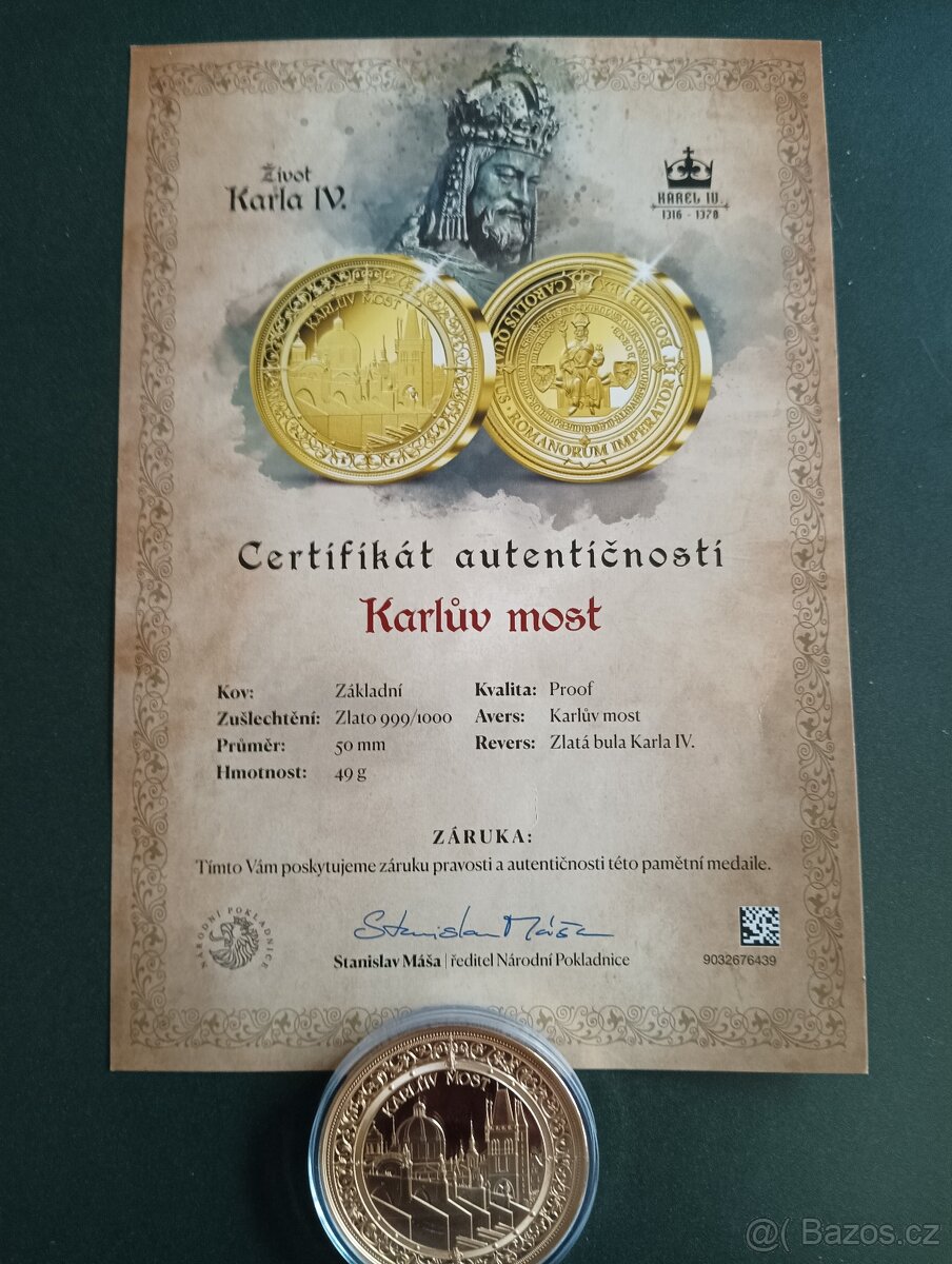 Život Karla IV - dvě medaile - 3