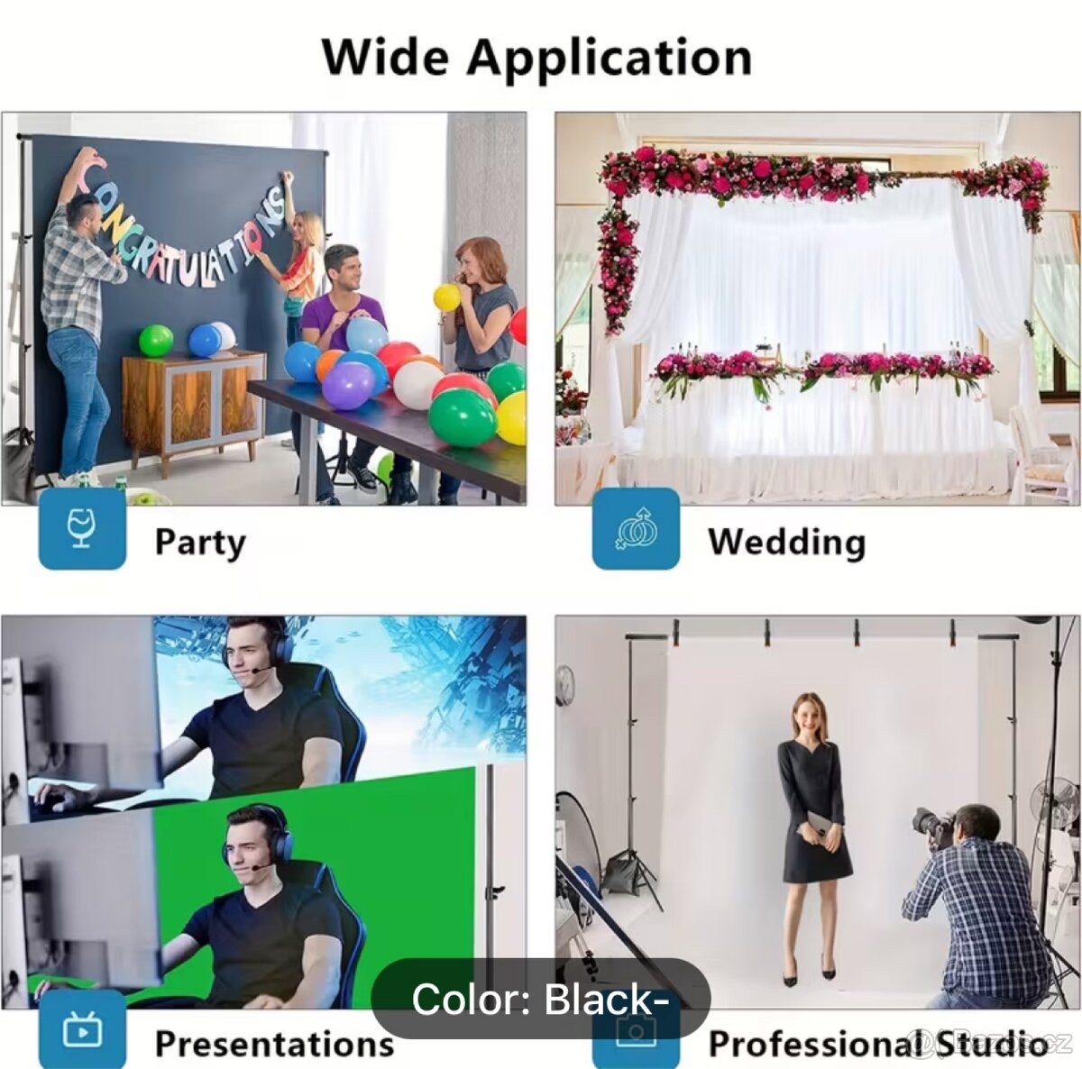 Foto stojan / konstrukce pro upevnění fotopozadí - RŮZNÉ - 3