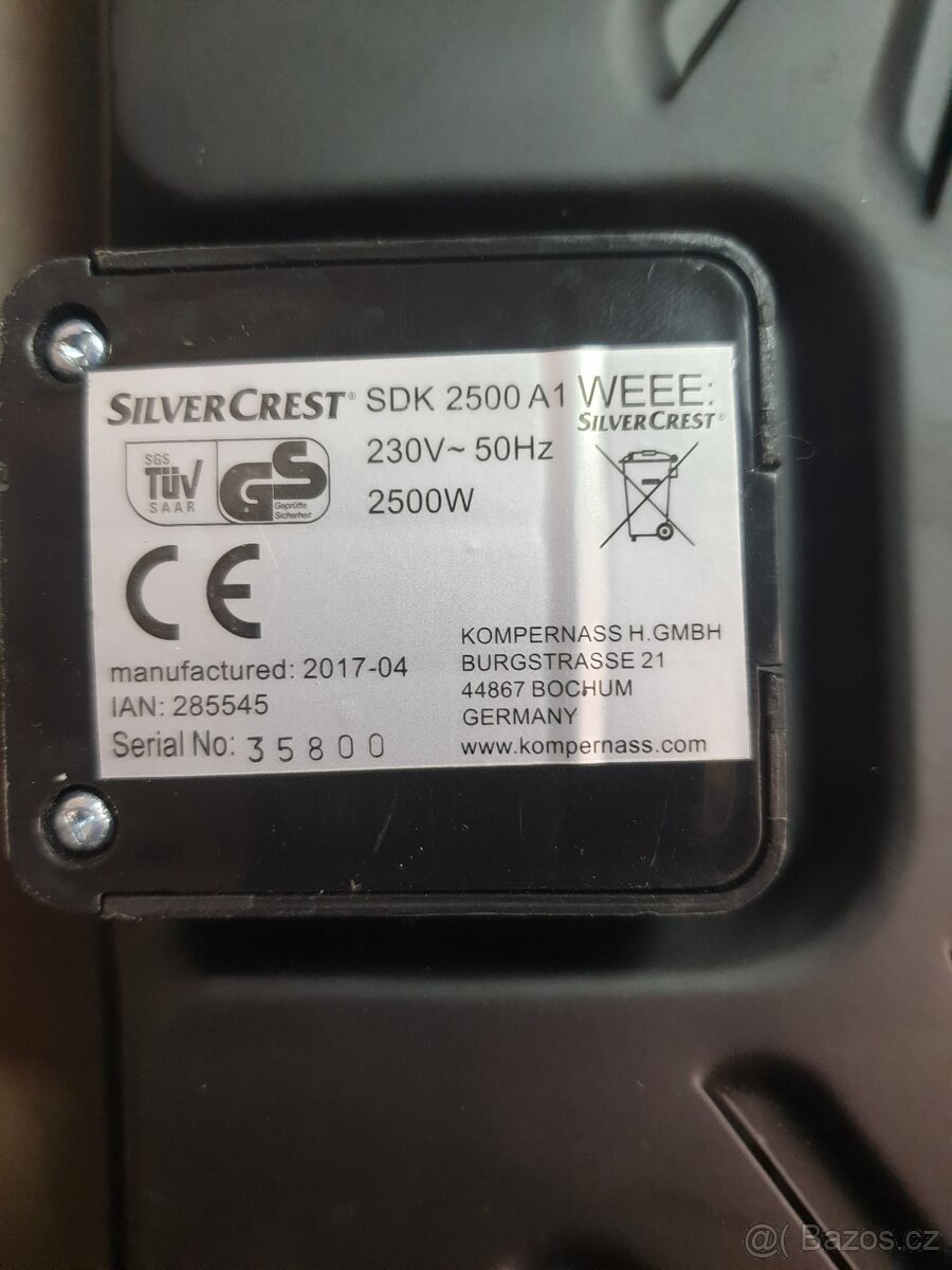 Vařič silvercrest 2500w - 3