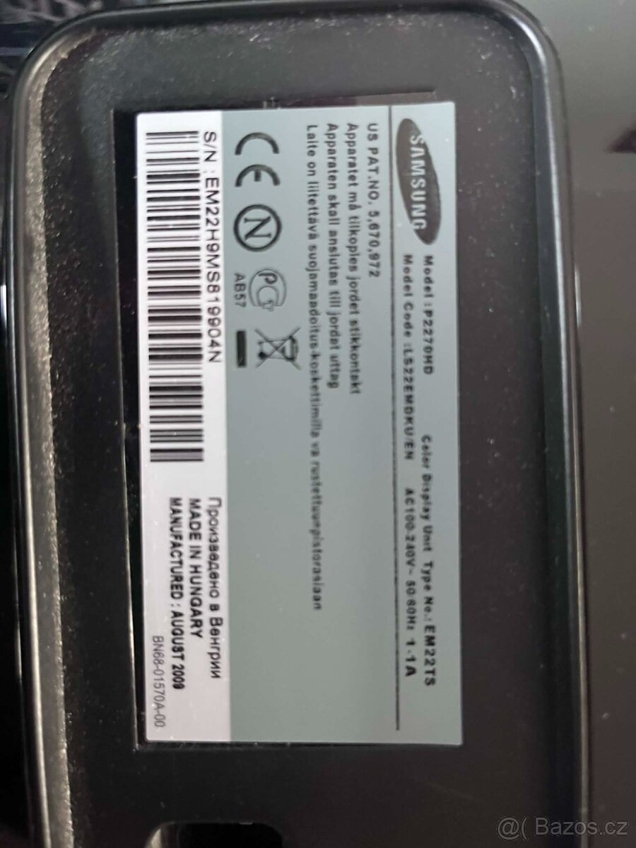 Samsung SyncMaster P2270HD - 3